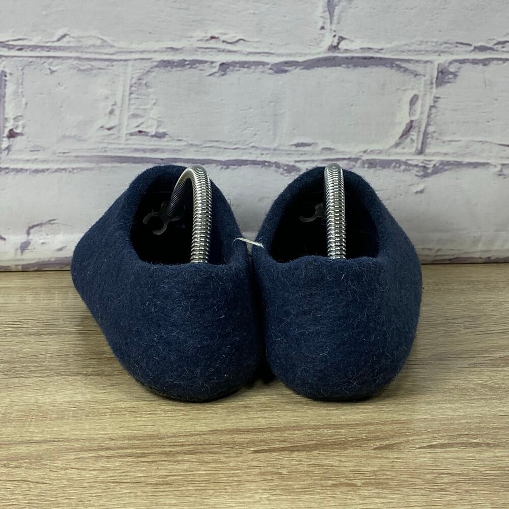 Kyrgies Classic Navy Blue Felted Wool Slippers Women's 36 US 6 Handmade - Picture 4 of 7